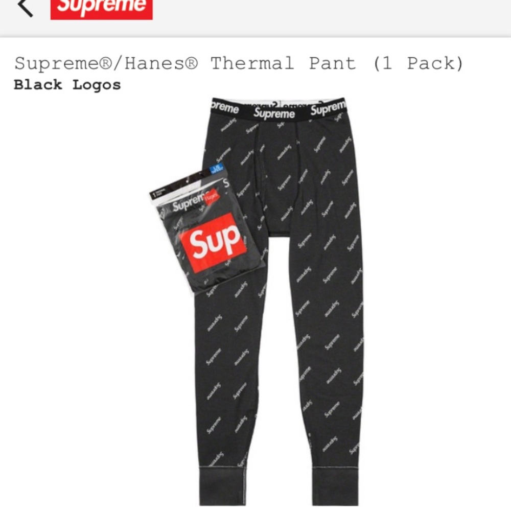 Supreme Thermal Pants